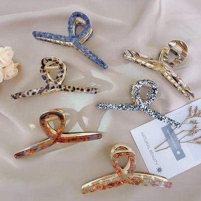 Metall-Haarspange im koreanischen Stil - Neue große Haarnadel-Verzierung