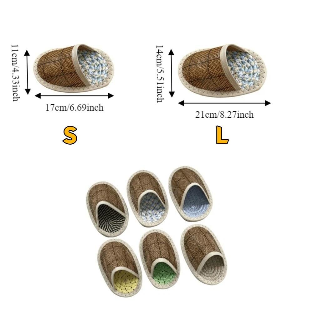 Slipper Shape Hamster Cool Nest Breathable Wear Resistant Hamster Slipper Nest Weave Scratch Resistant Small Pet Bed Pet Resting