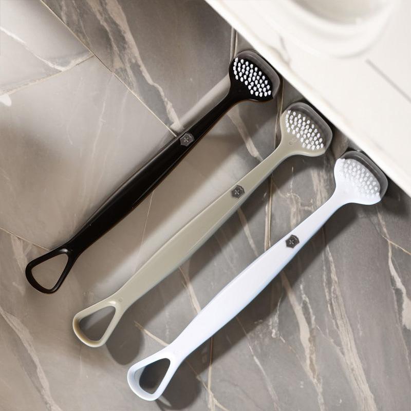 1PC Tongue Scraper Tongue Scraping Plate Oral Cleaning Brush Reusable Fresh Breath Oral Hygiene Care Cleaning Tool