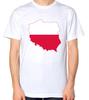 Polen Fahne Karte T-Shirt Polnisches Tee Top