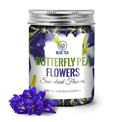 Tè ai fiori di Clitoria (50 g), Tè ai fiori di pisello farfalla, tè blu