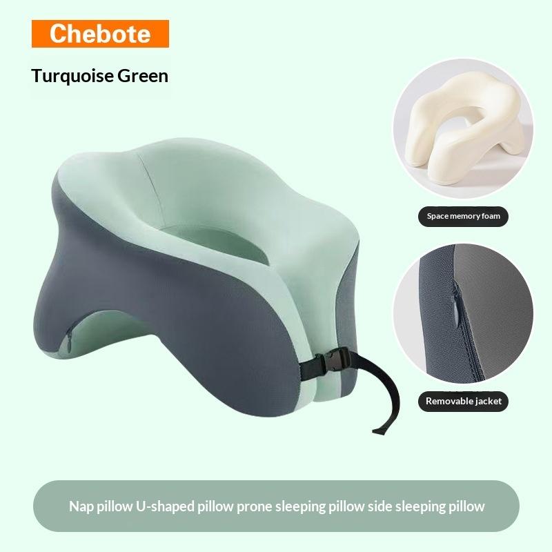 Portable U-Shaped Travel Pillow Memory Foam Sleeping Pillows Office Nap Pillow Car Airplane Neck Cushion Ergonomic Head Support