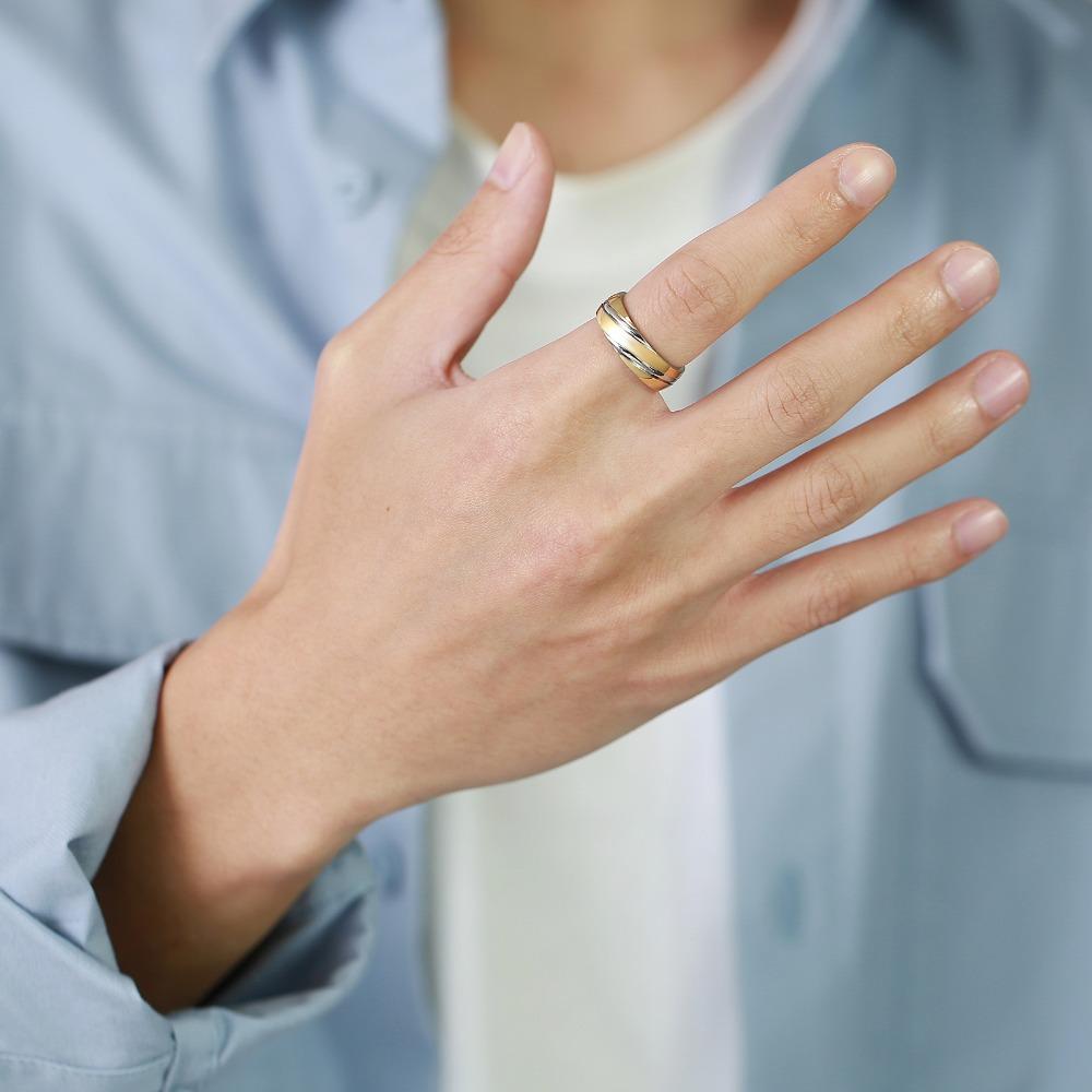 Bague Minimaliste en Acier Titane Acier Inoxydable Design Torsadé Alliance pour Homme Bijou Durable Cadeau pour Homme