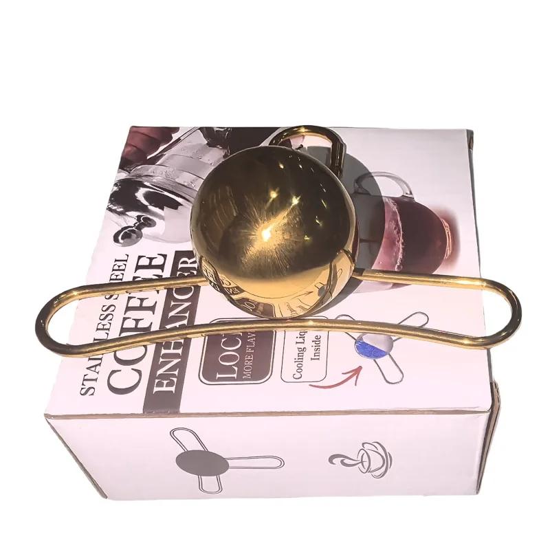 Coffee Frozen Ice Balls Stainless Steel Coffee Ice Balls Cold Brew Coffee Balls Reusable Stainless Steel Ice Ball Holders