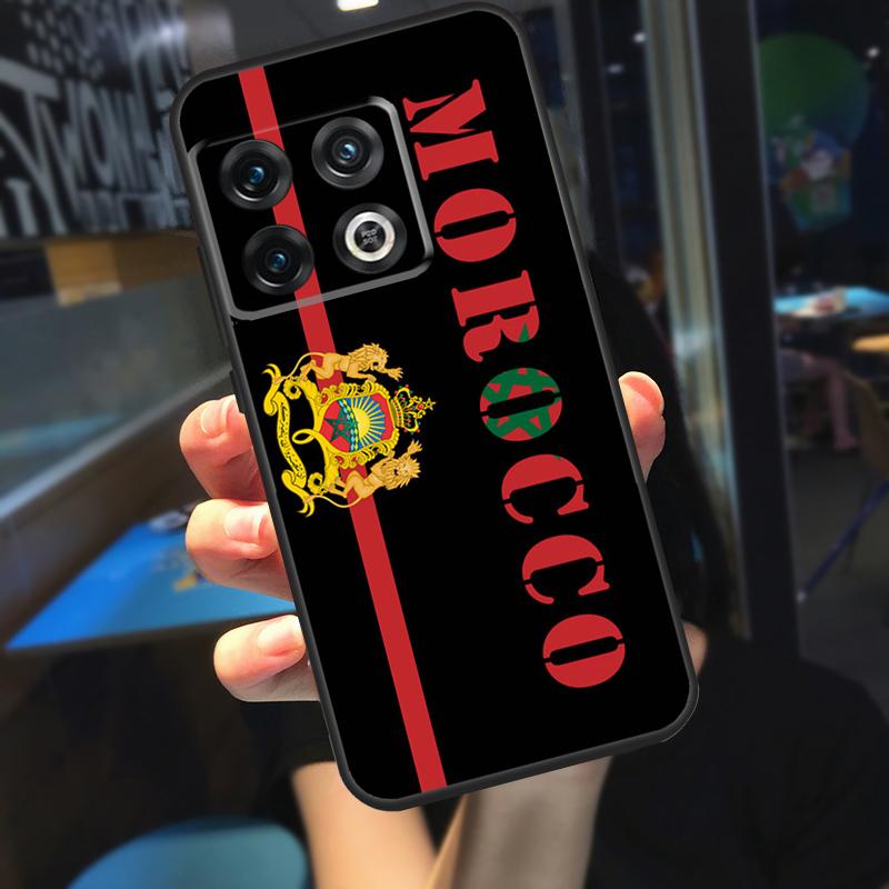 Morocco Flag Coat Of Arms Funda For OnePlus 13R 13 12 R 11 9 10 Pro 8T 9RT 10T OnePlus Nord CE 4 2 3 Lite N20 N30 Case