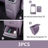 For Leapmotor B10 2025+ Car Storage Box Silicone Under Rear Air Vent Decorative Rear Kick Protection Panel Interior Accessories