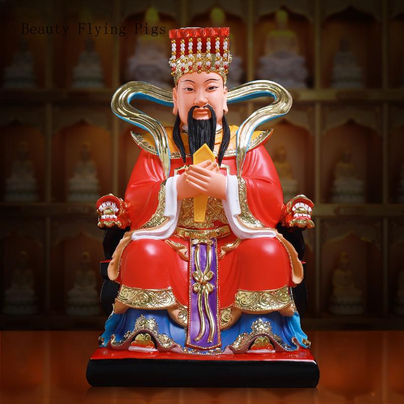 1PCS 30cm Resin Satin Jade Emperor Statue for Home Worship Jade Emperor Figure Ornament