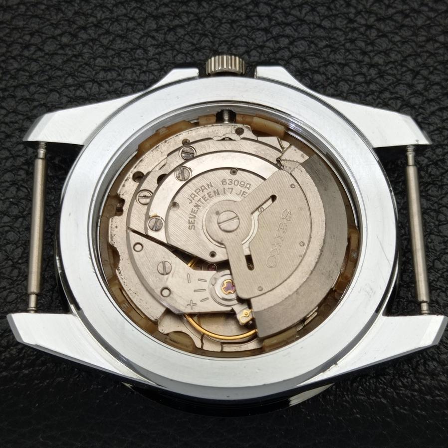 JAPAN MENS AUTOMATIC SEIKO 5 REFURBISHED 6309A WHITE DIAL WRIST WATCH A426512-2