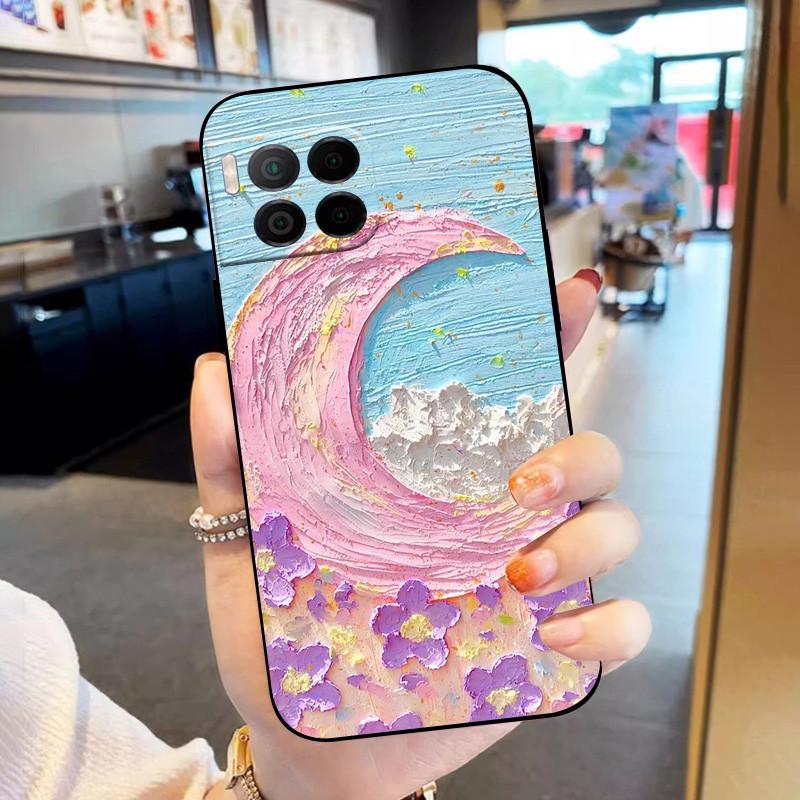 For T-Mobile Revvl 7 Pro 5G Case Flower TPU Soft Silicone Phone Cases Back Cover for T-Mobile REVVL7 PRO Colorful Painted Capa