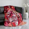 Energetic Cartoon H Hazbin H HoteL S Blanket Soft Throw Blanket for Home Bedroom Bed Sofa Picnic Travel Office Rest Blanket Gift