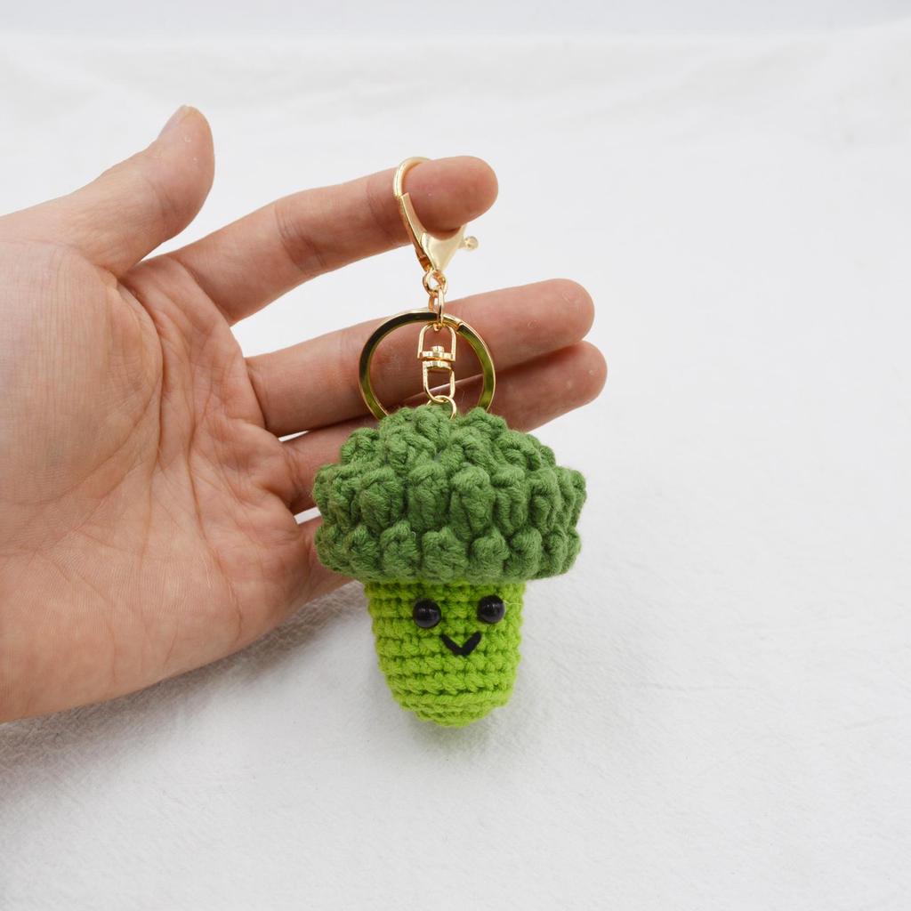 Handmade Crochet Mushroom Pendant – Exquisite Yarn Ornament & Bag Charm