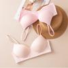 Seamless Silk Bra Women Wireless Bra Summer Thin Mulberry Silk Bra Push‑Up Bralette for Small Bust