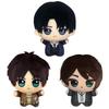 Titan Anime Plush Toy Giant Eren Jaeger Plushies Stuffed Starfish Body Plush Doll Levi Figure Collect Bag Pendant Keychain Gifts