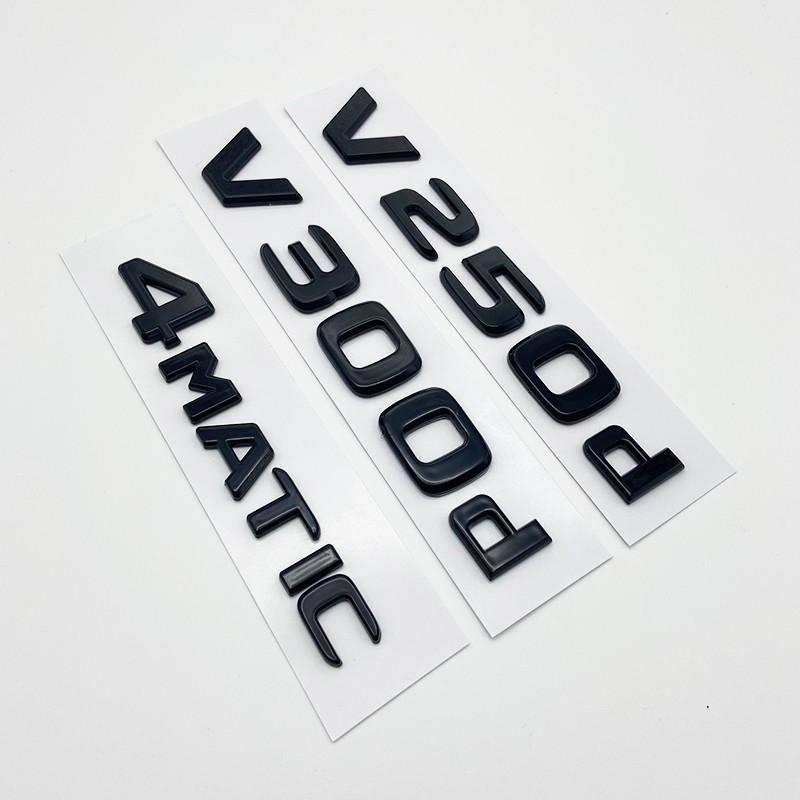 3D Letters V200d V220d V250d V300d V350d ABS Emblem for Mercedes Benz V Class Car Fender Badge Trunk Nameplate Logo Sticker