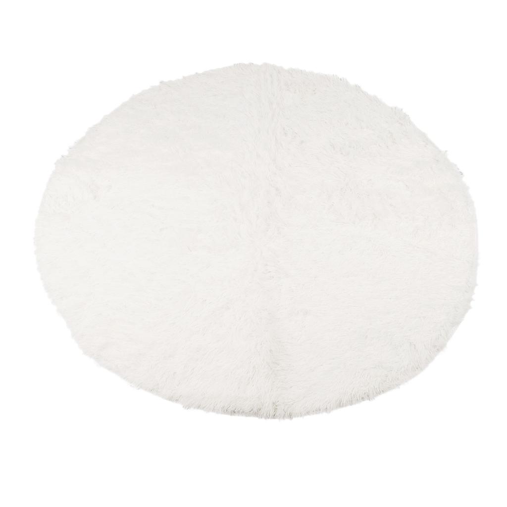 Round Plush Carpet Super Soft Fluffy Carpets Anti Skid Fuzzy Rug Modern Plush Area Rugs for Living