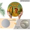 2D Flat Aluminum Father's Day-themed Ornaments in Various Sizes. Featuring A Lake and Forest Backdrop with A Fishing Dad Design, These Make An Ideal