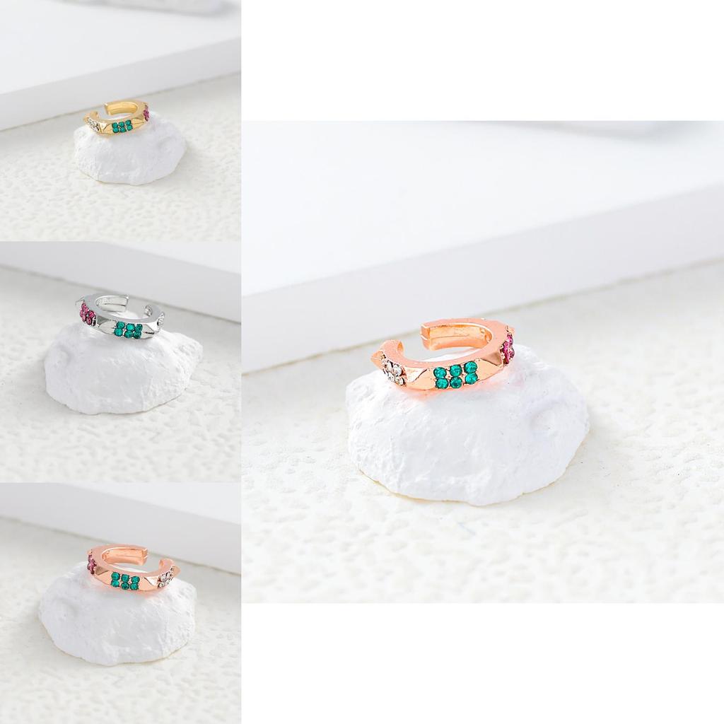 Bold And Unique Geometric Ear Cuff For Women With Sparkling Stones