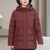 Plus Size XL-6XL Middle Age Women's Down Jackets Winter Parkas Elegant Loose Thick Warm Down Coats Woman Outerwears