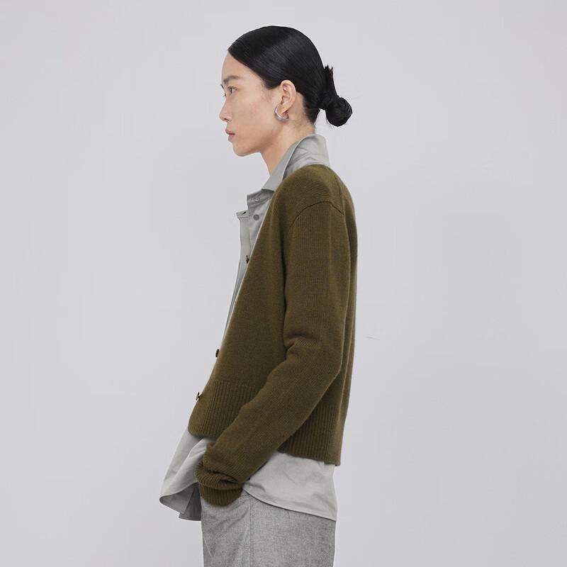 Women's Lambswool Cashmere Knit V-Neck Cardigan