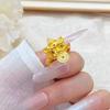 Vietnamese Gold Pixiu Wealth-Attracting Adjustable Women's Ring