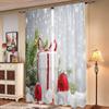 2 Pieces, Christmas Tree Snowflake Gift Ball Curtains -30% Blackout - Suitable for Living Room, Bedroom, Kitchen, Home Decoratio