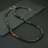 Noter Stylish Natural Stone Men Necklace 5 Colors Available Irregular Hematite Neck Healing Accessories Street Versatile Collar