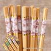 All-Platform Marble Print Mold-Proof Anti-Slip Five-Color Natural Nanmu Bamboo Chopsticks
