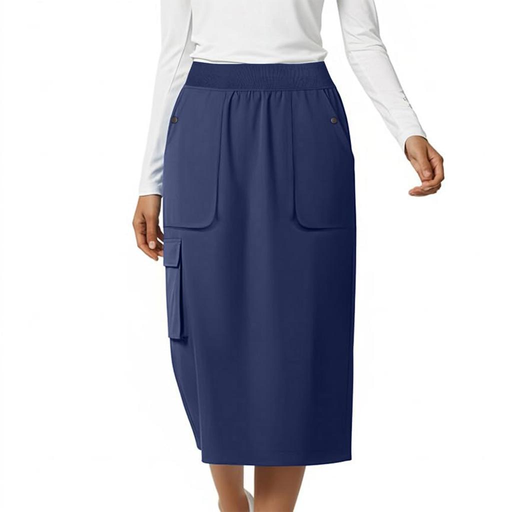 Women Summer Maxi Skirt Boho Ruffle Tiered Elastic High Waist Flowy Casual A-line Long Skirts