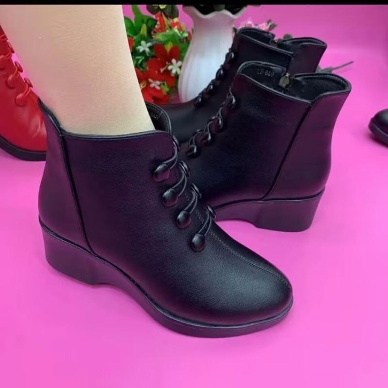 Thick-soled Shoes, Ankle Boots, Women's Shoes, Versatile Fashion Boots, New Wedge Heel Women's Boots