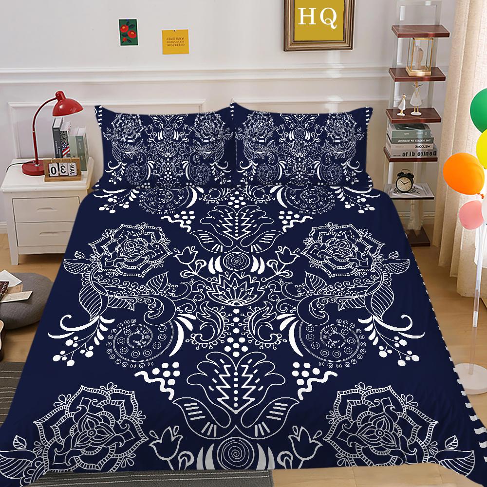 Set Biancheria da Letto con Stampa Boemia 3D Misura King Poliestere Biancheria da Letto Moda Teenager Alta Qualità Tessili per la Casa