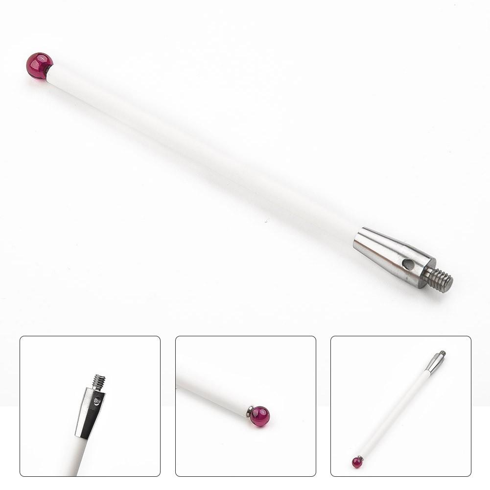 CMM Touch Probe Stylus 6mm Rubine Ball CNC Tip Ceramic Shaft  A-5000-3712