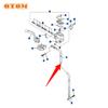 OTOM Motorcycle Front Brake Hose Braided Hydraulic Oil Pipe Lines 5XC-25872-L0-00 For YAMAHA YZ125 YZ250 YZ250F YZ450F YZ250FX