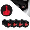 4Pcs/Box Middle Finger Fuck Style Logo Bike Motorcycle Car Tire Valve Stem Caps for Car Styling Decoration