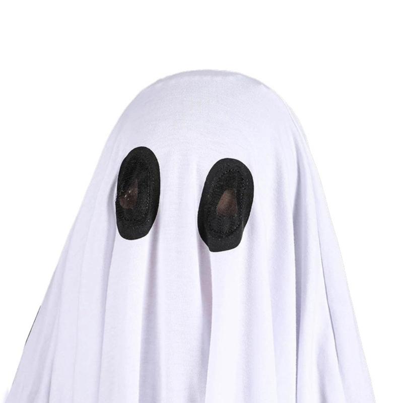 Halloween Spirit Costume Pullover Cloak With Breathable Polyester Fabric For Adults Kids Comfortable Knitted Clothes