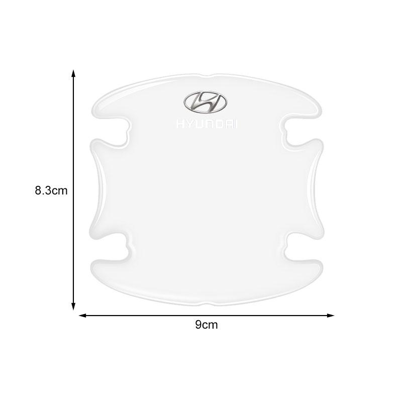 4Pcs Car Door Handle Protector Sticker Auto Styling For Hyundai Genesis I10 I20 I30 I40 IX20 IX35 IX25 Accent Azera Elantra