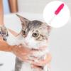 Yousheng štětec na koupání pro domácí mazlíčky s dlouhou rukojetí z měkkých gumových štětin Pohodlná masážní kartáč na péči o zvířata