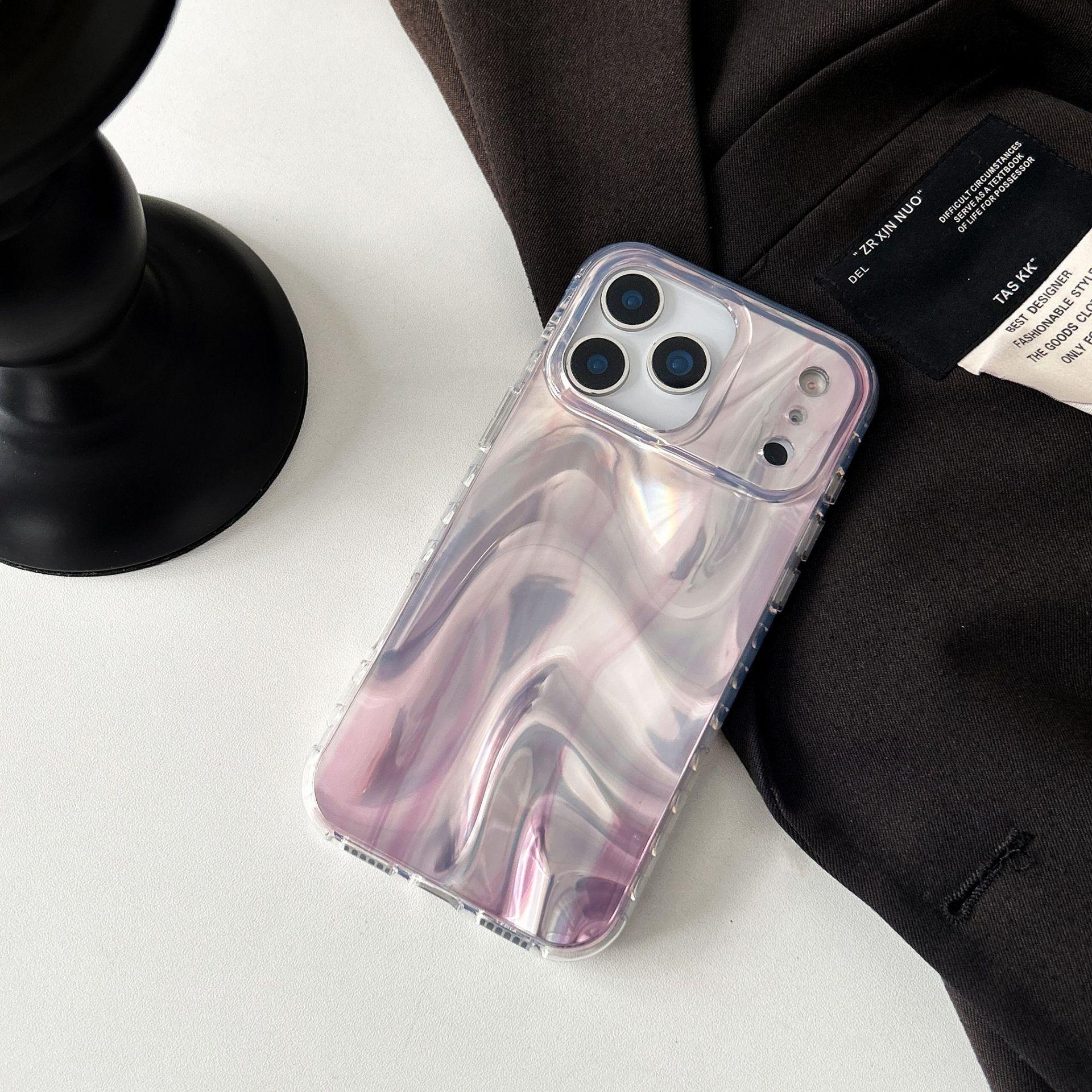 

Высококачественный Дизайн Фиолетовый Градиентный Чехол для iPhone 17 Pro Max Apple 16 Чехол для Телефона 15/14 Двухслойный Чехол 13(without Packaging）