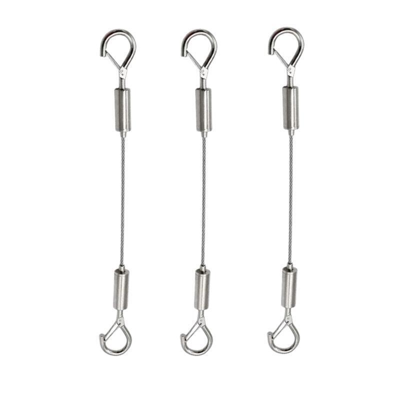 Hängendes Plakatdraht- & Beleuchtungshaken-Set