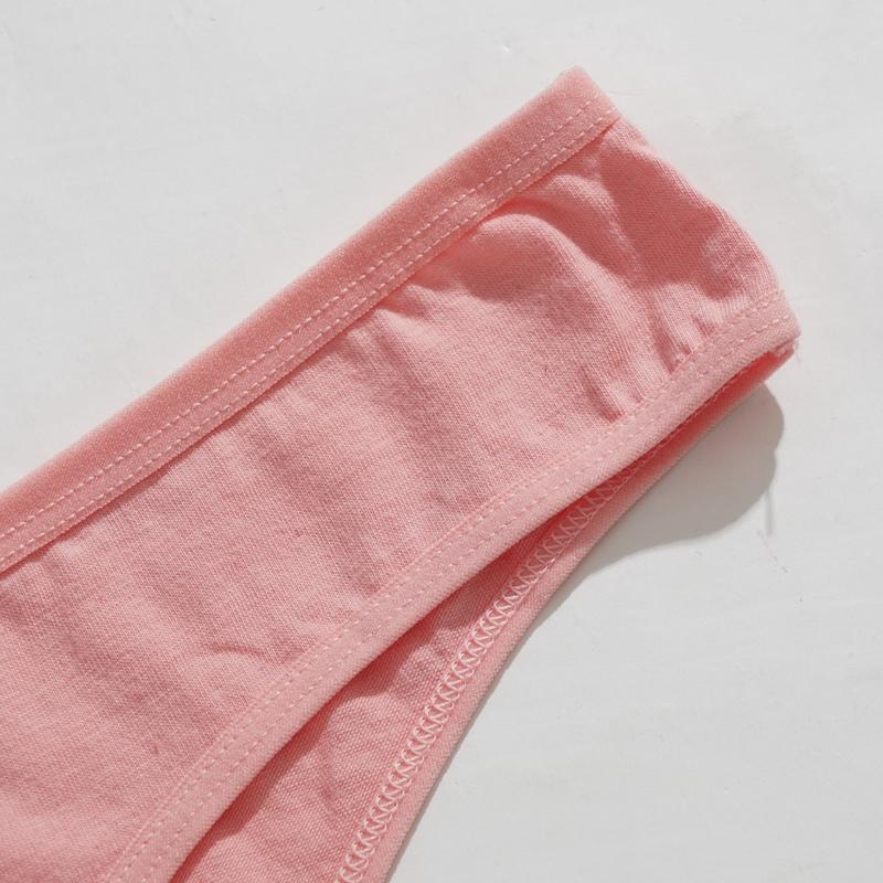 Dámské bavlněné kalhotky jednobarevné Sexy kalhotky Prodyšné spodní prádlo Nadměrná velikost L-2XL