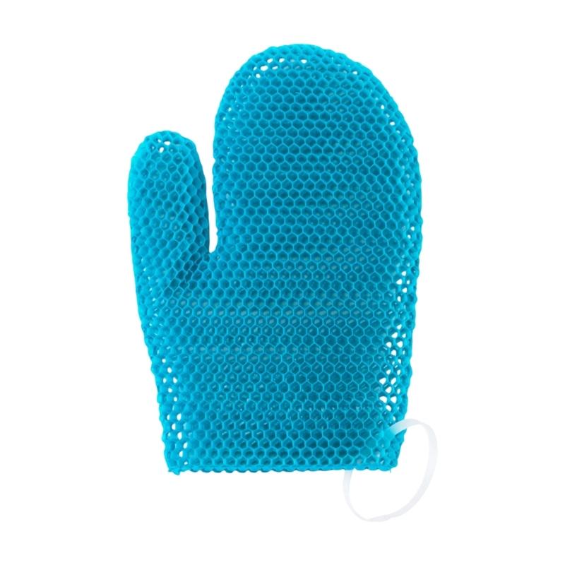 Gentle Peeling Shower Gloves Plastic For Daily Use And Post Workout Cleansing Family Use