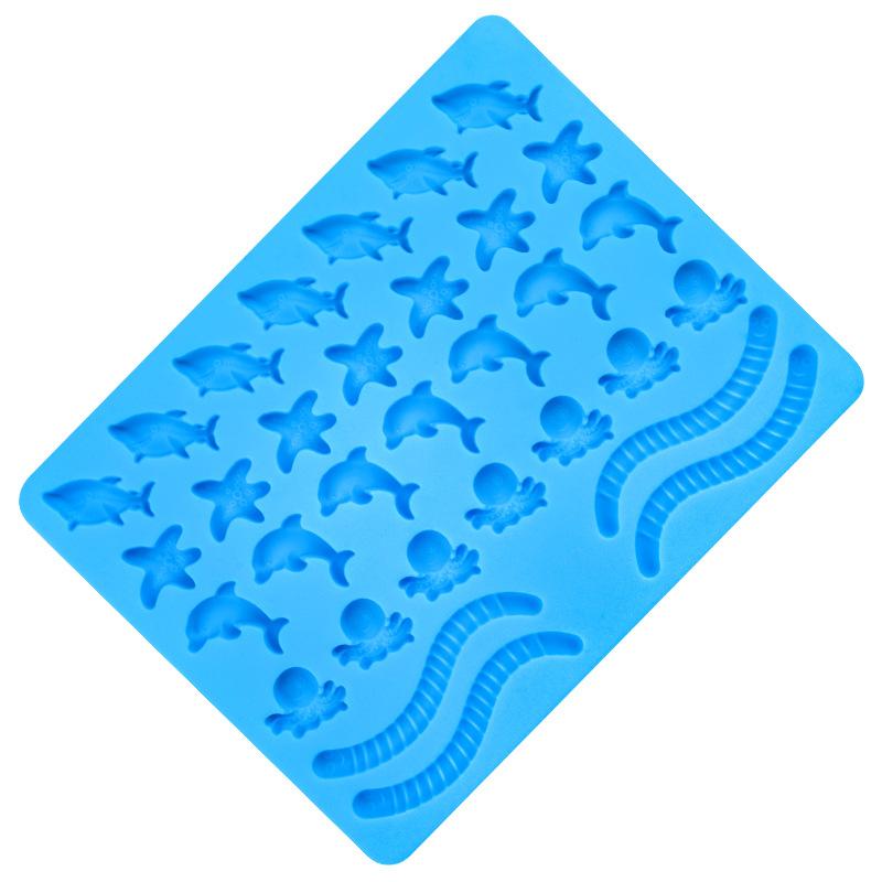 1 buc silicon animale marine ciocolată mucegai delfin bomboane jeleu copt mucegai stele de mare tort decor a face set gheață tavă cadouri