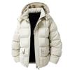 Winter Men's Detachable Hooded Fur Collar Short Loose Versatile Warm Jacket