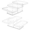 Clear 3 Layer Step Design Serving Tray For Cakes Dessert Display Stable Acrylic Structure Perfect For Celebration Event Home Decors Organizers