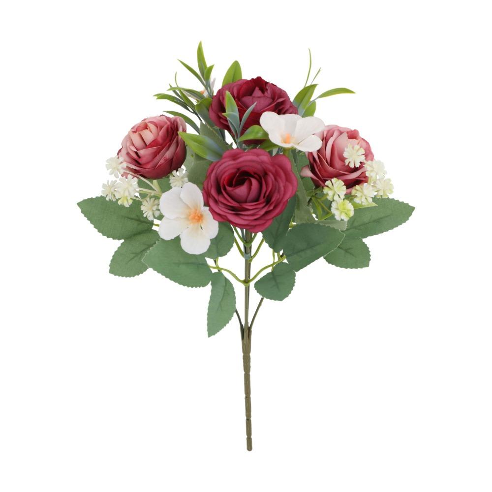 Lifelike with Stems Artificial Rose Flowers Real Touch Floral Arrangements Silk Flowers Fake Flower Bouquets Party Centerpieces