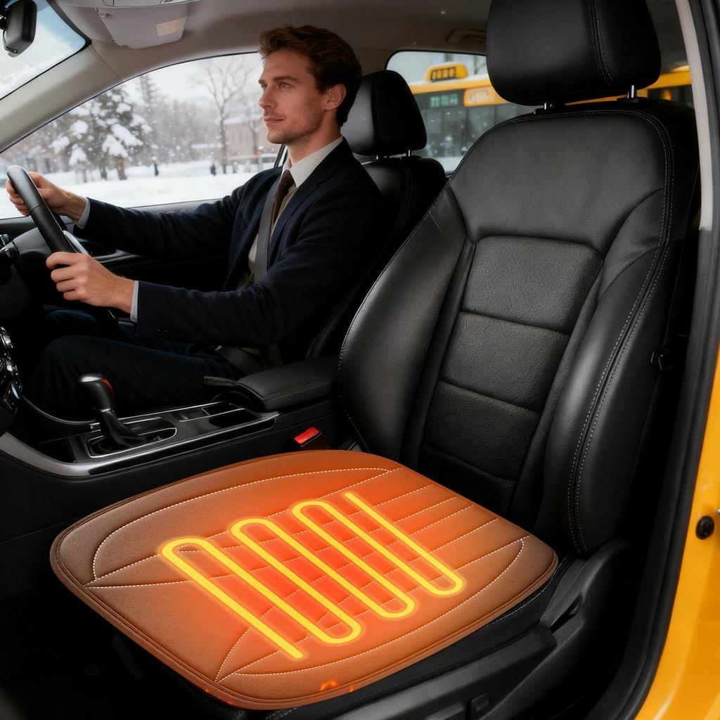 Seat Warmer For Car USB Anti-slip Heating Mat Anti-slip Car Seat Heater Pad For Truck SUV Trailer Tractor Men Women Driver