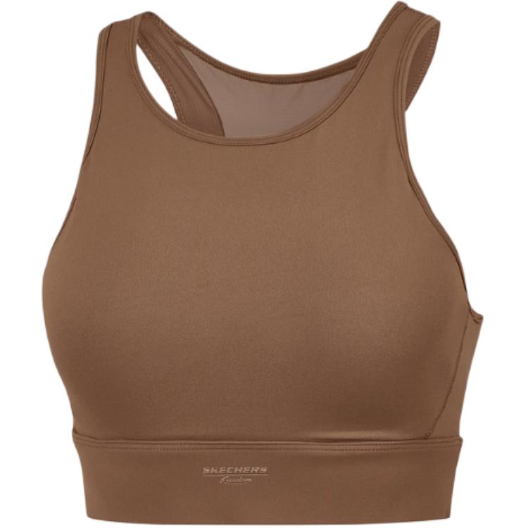 Skechers Fashionable Skin-Friendly Comfortable Solid Color Sports Underwear Women underwear Brown P324W051-01J0 S