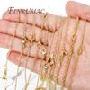 5 Pieces/Lot Adjustable Chains 18K Gold Plated Necklace Chains For Jewelry Making Findings,Pendants Chain with Lobster Clasps