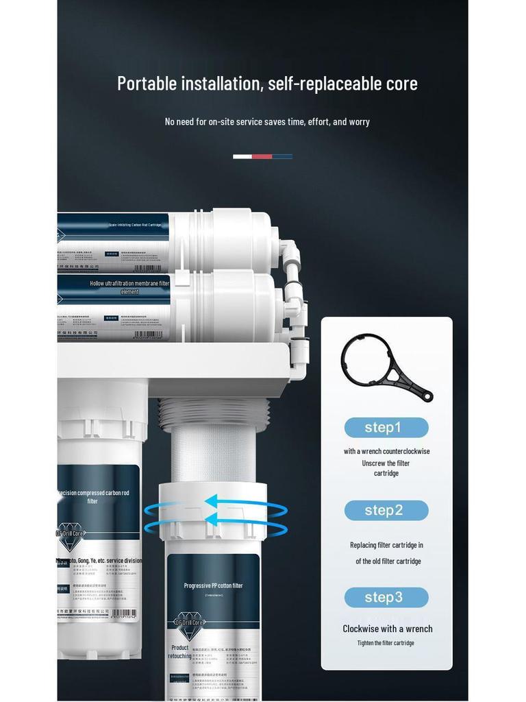 Universal Kitchen Tap Ultrafiltration Water Purifier and Pre-Filter