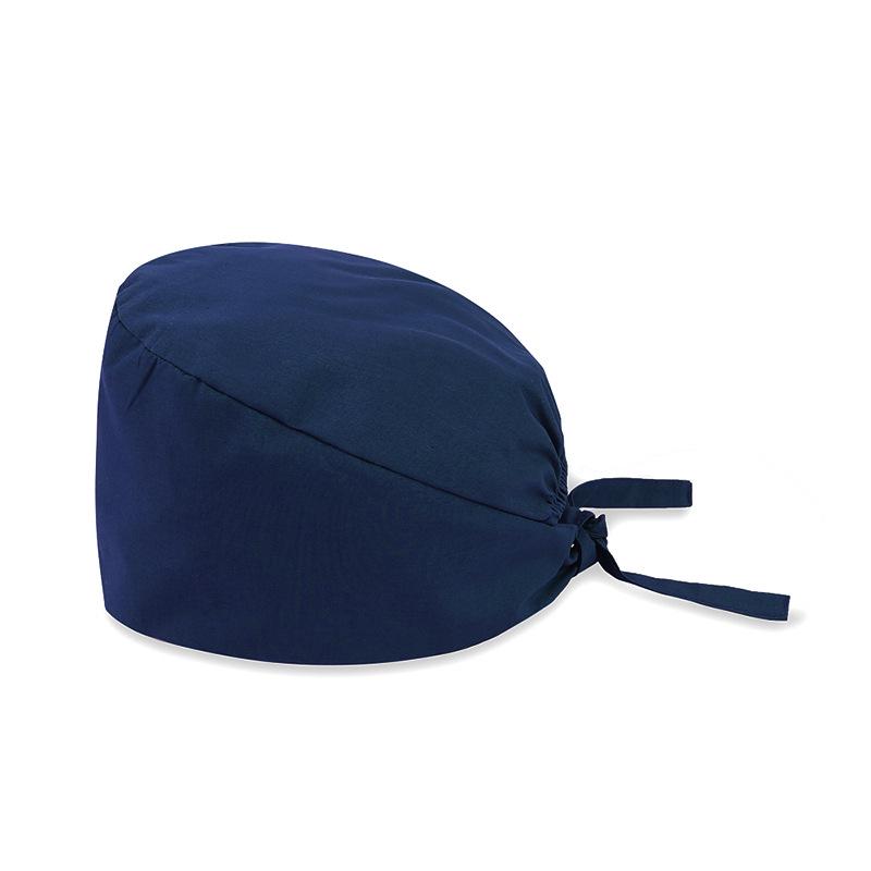 Unisex Women Scrub Nurse Caps Solid Color Adjustable Breathable Beauty Salon Care Cap Surgical Cap Pet Nurse Doctor Working Caps