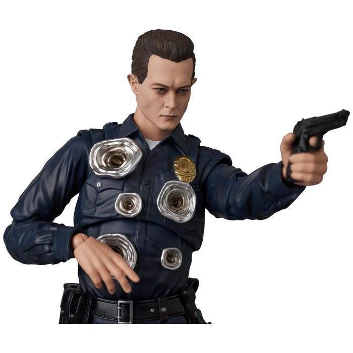MEDICOM TOY MAFEX Nr. 281 Terminator 2: Terminator 2 T-1000 Actionfigur, 15,5 cm groß, Mehrfarbig